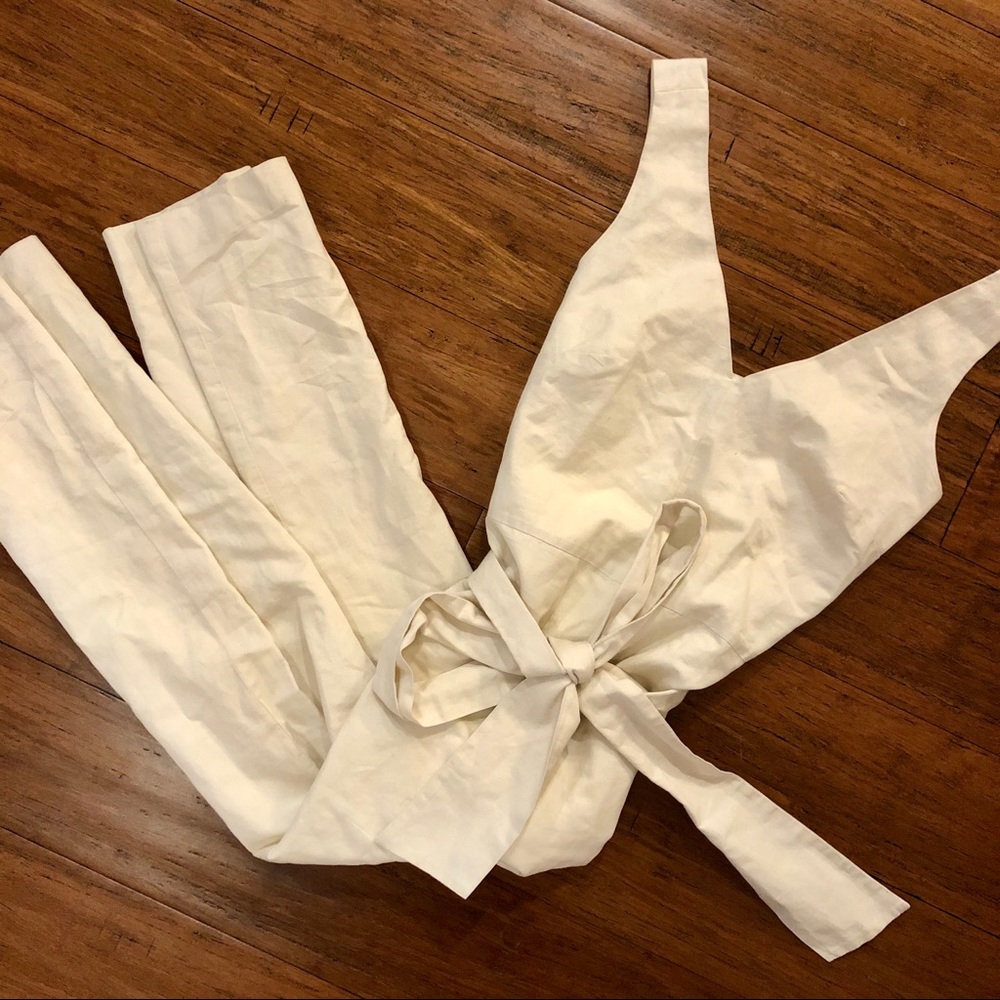 Banana Republic ivory jumpsuit